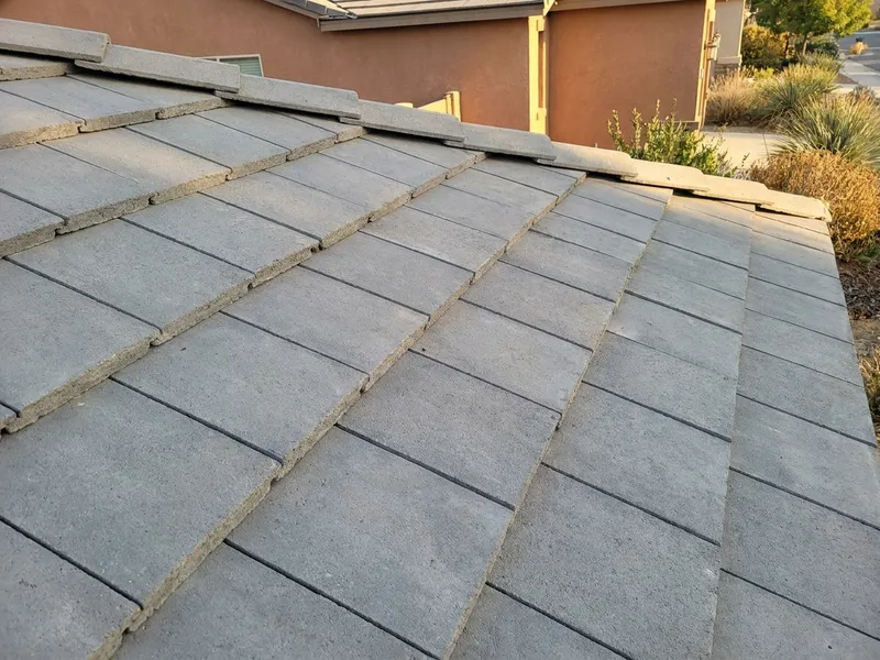 Concrete tile roof close-up (sample image)