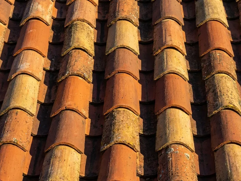 Spanish & Mission S-tile roof close-up (sample image)